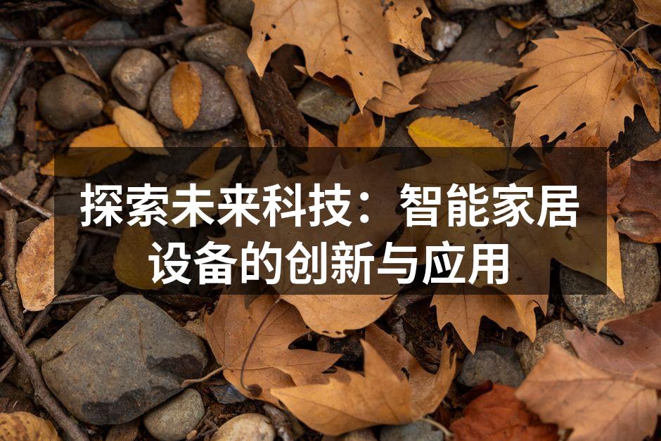 探索未来科技：智能家居设备的创新与应用